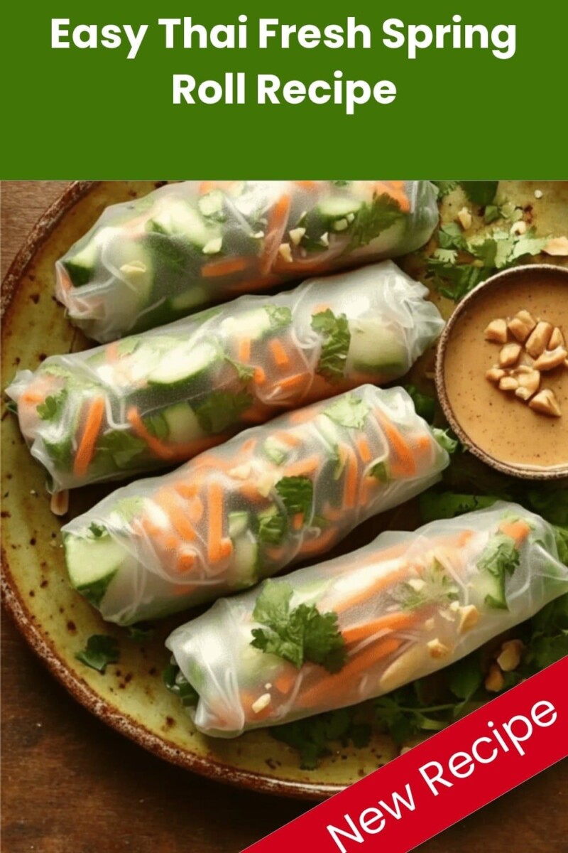Recette fraîche rouleau végétarien