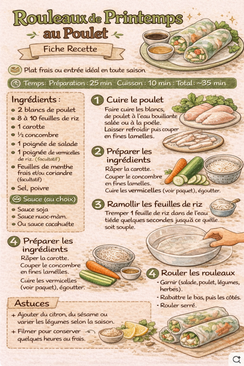 Rouleaux de printemps végétariens