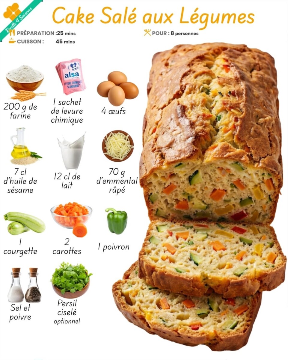 Cake salé végétarien