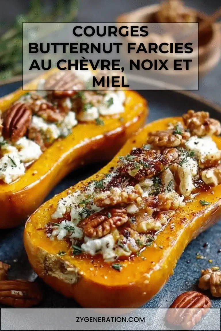 Courge farcie automnale végétarienne