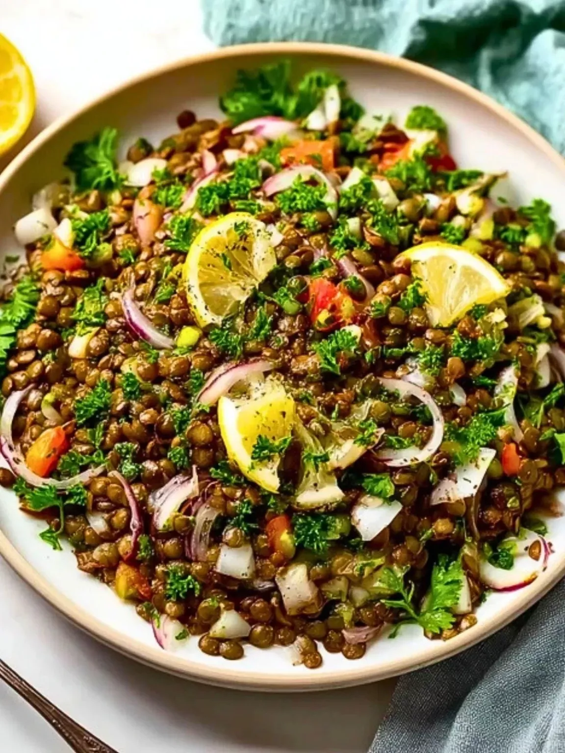 Lentilles vertes savoureuses