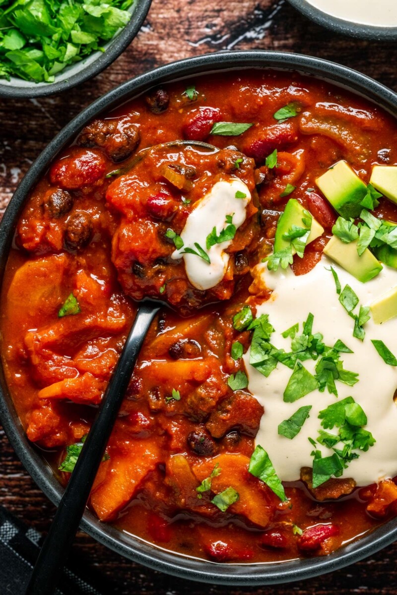 Chili végétarien savoureux