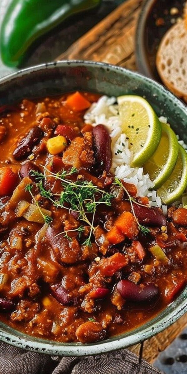 Chili végétarien savoureux