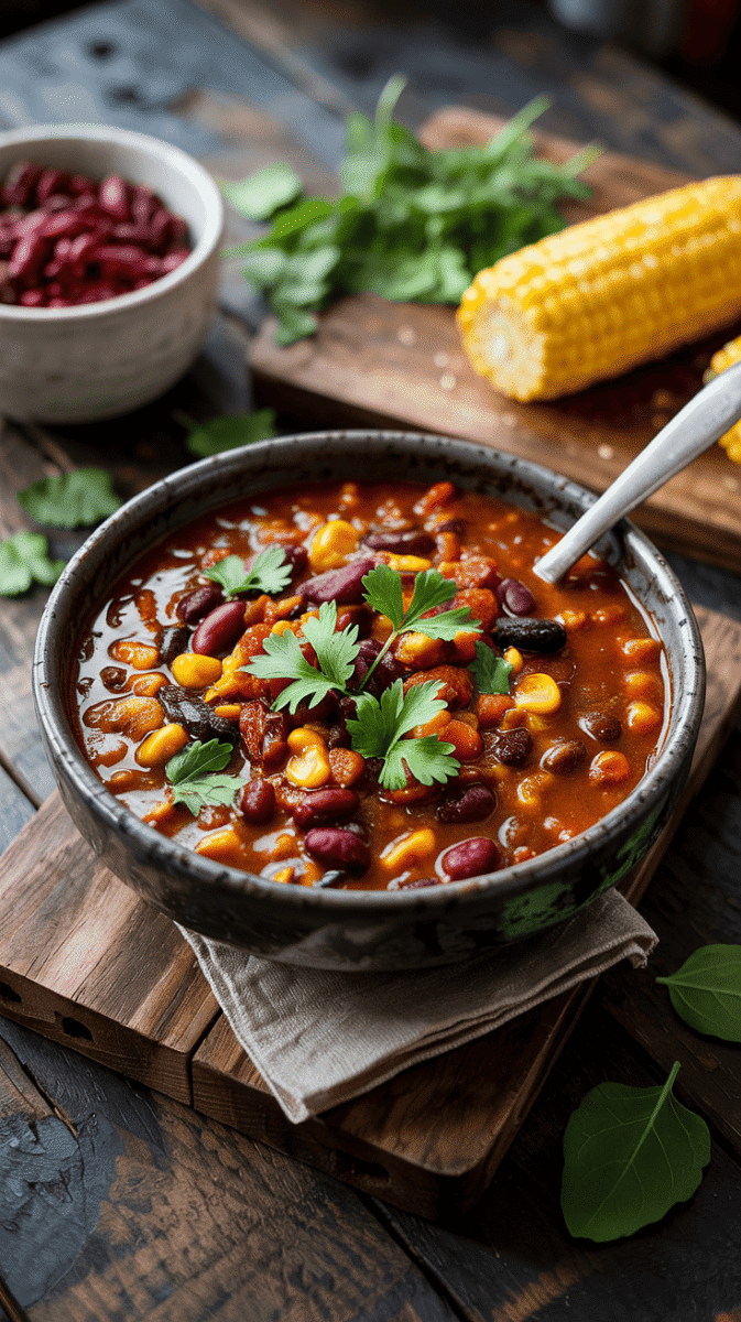 Chili végétarien savoureux