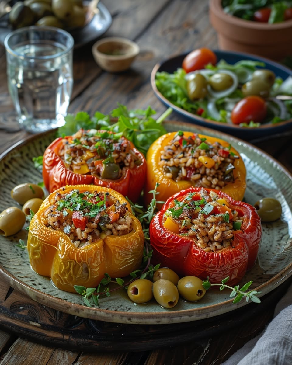 Poivrons farcis savoureux