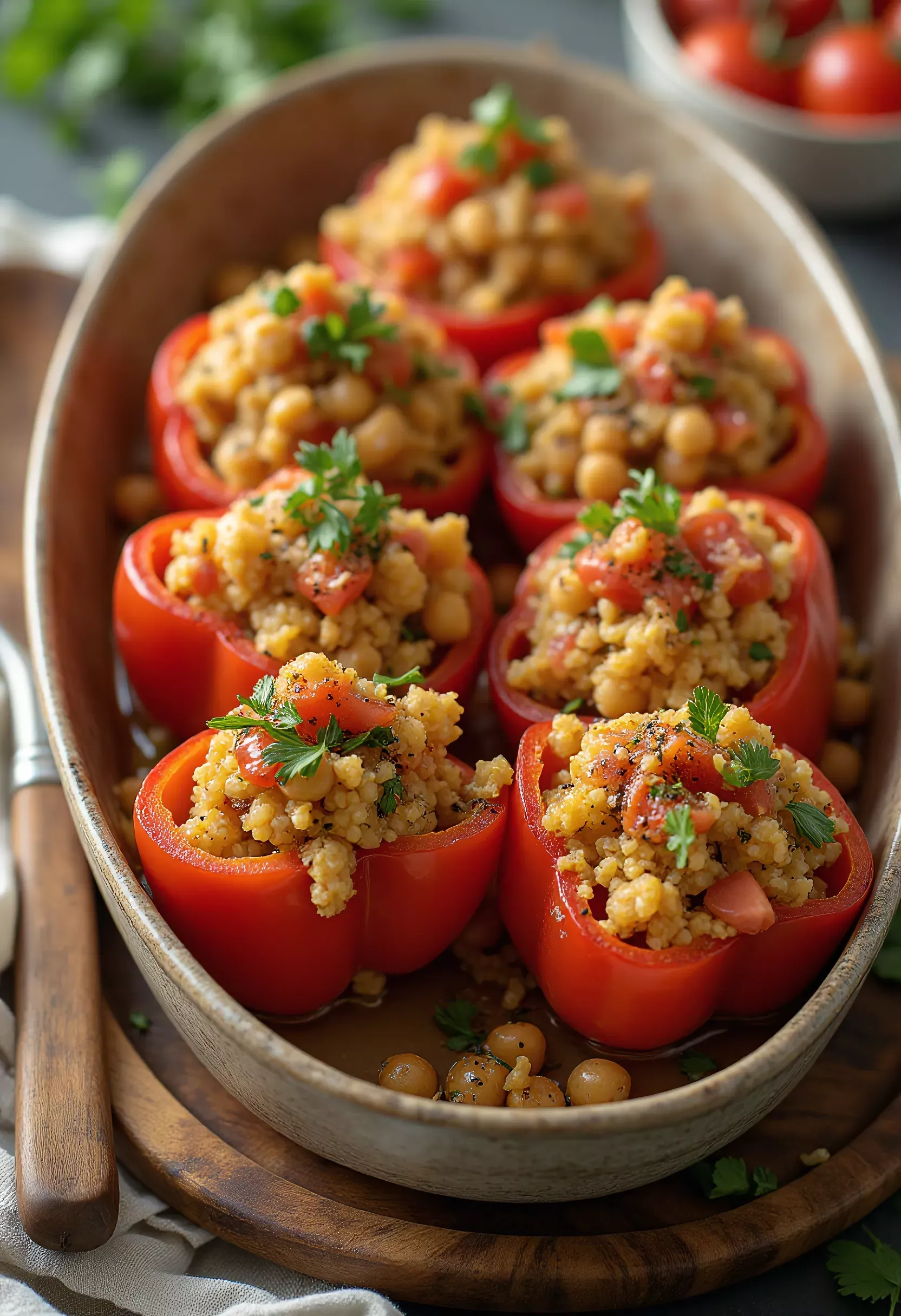 Poivrons farcis savoureux