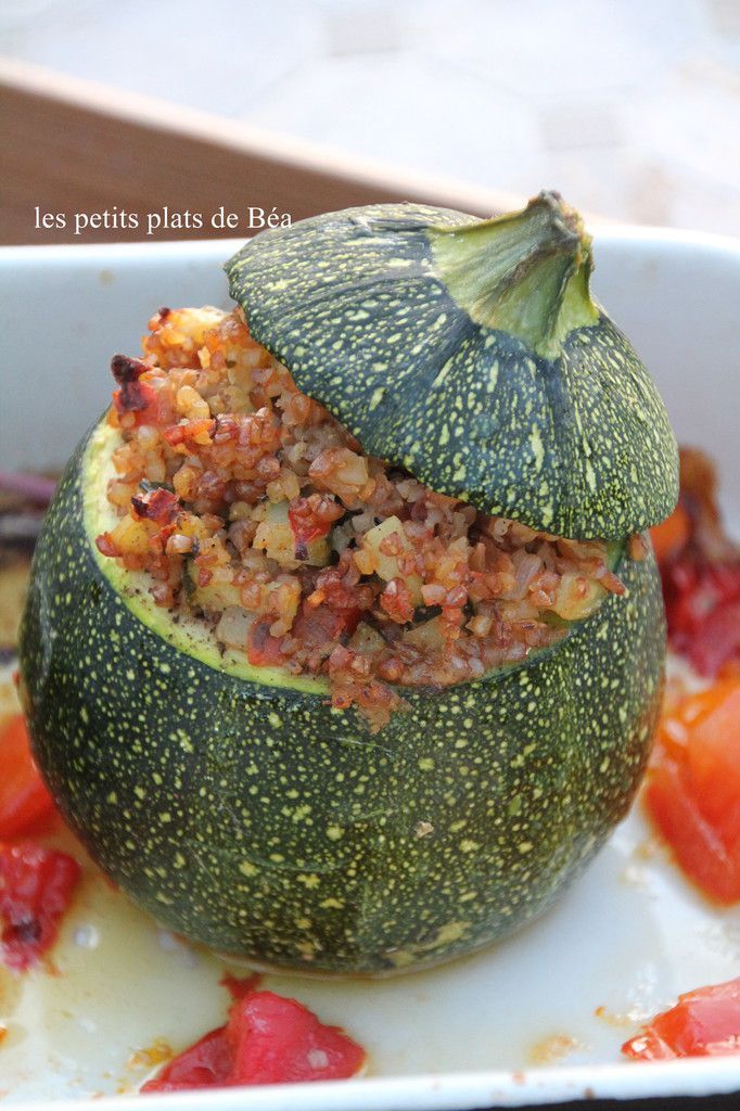 Plat végétarien avec courgette