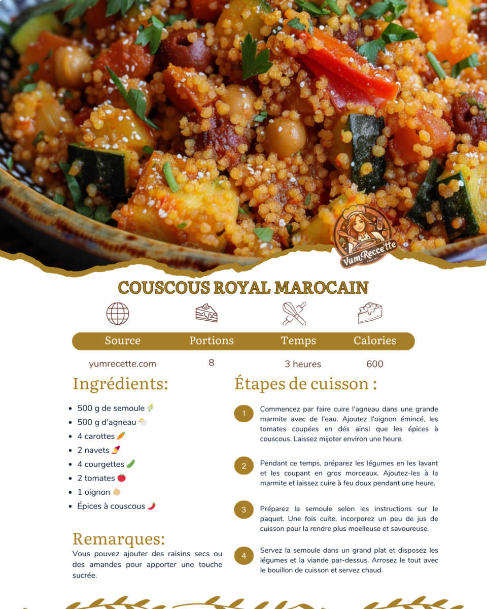 Couscous marocain savoureux