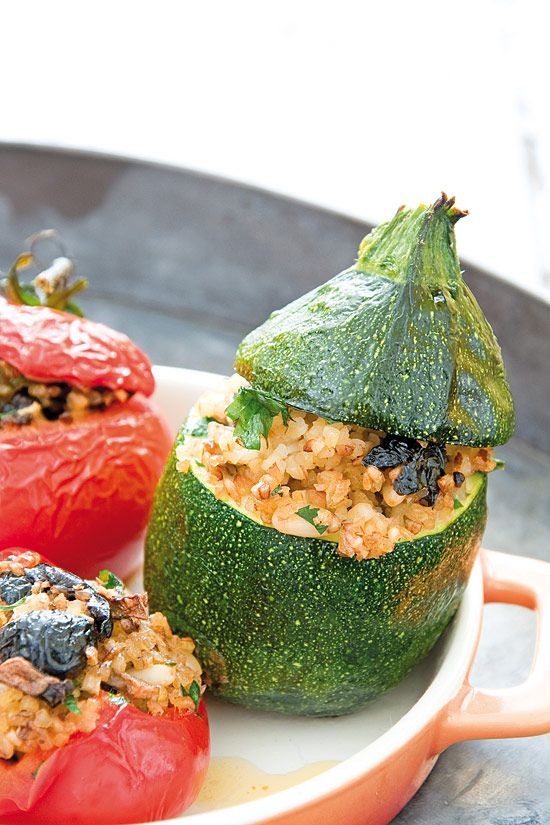 Plat sain courgette riz